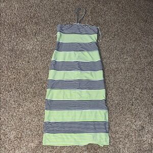 kate mack striped halter dress womens